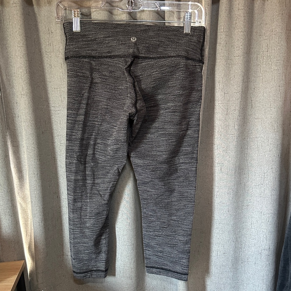 lululemon athletica Black and Gray Leggings